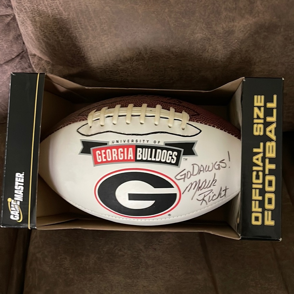 Autographed football
